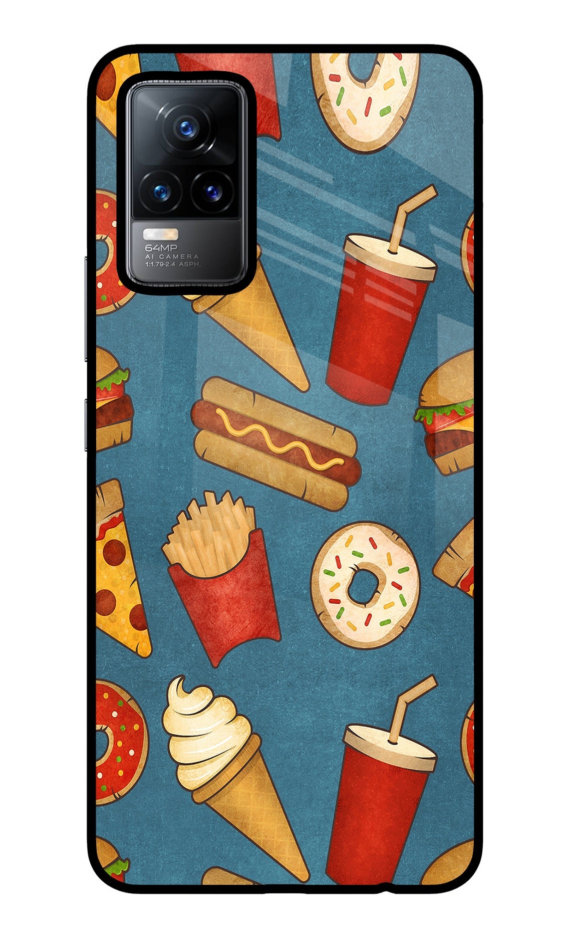 Foodie Vivo Y73/V21E 4G Back Cover