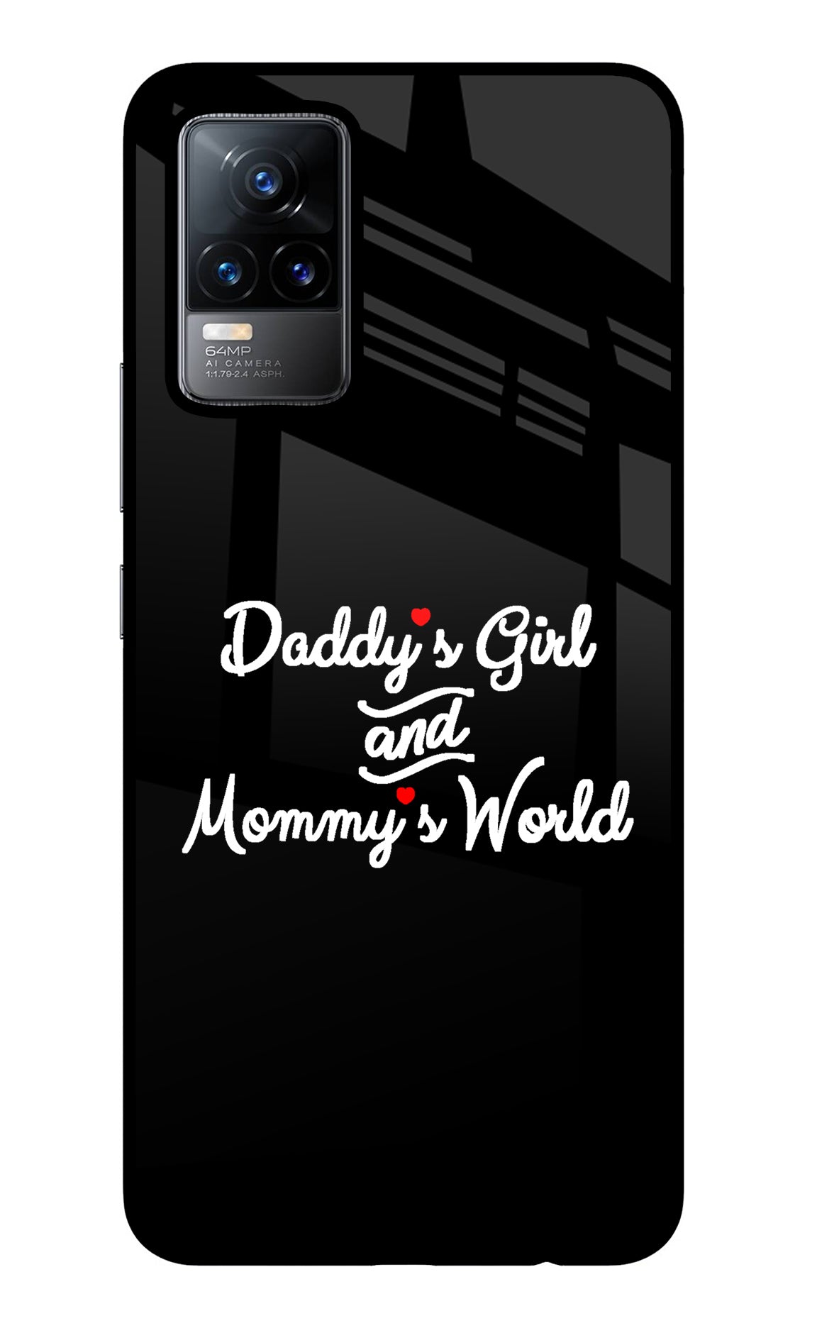 Daddy's Girl and Mommy's World Vivo Y73/V21E 4G Glass Case