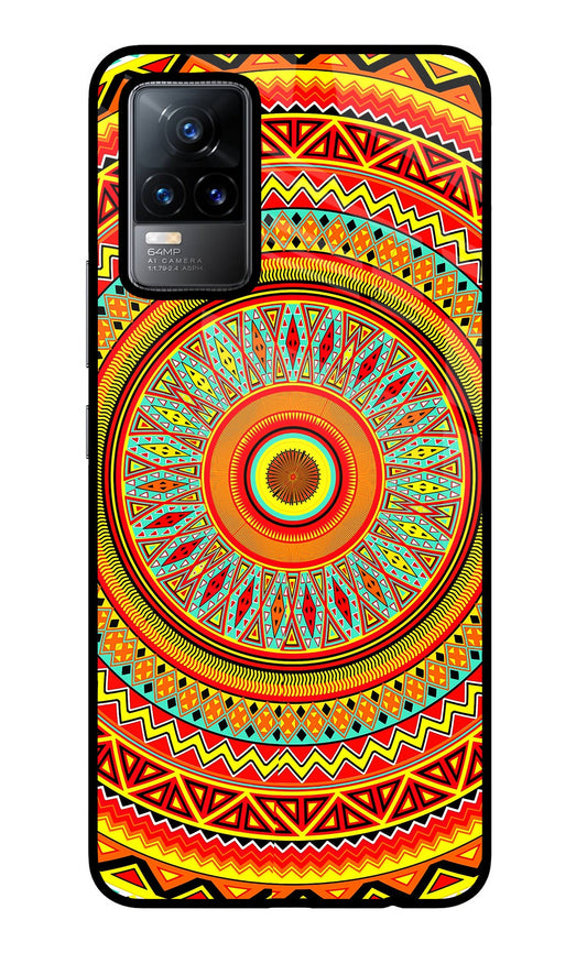 Mandala Pattern Vivo Y73/V21E 4G Glass Case