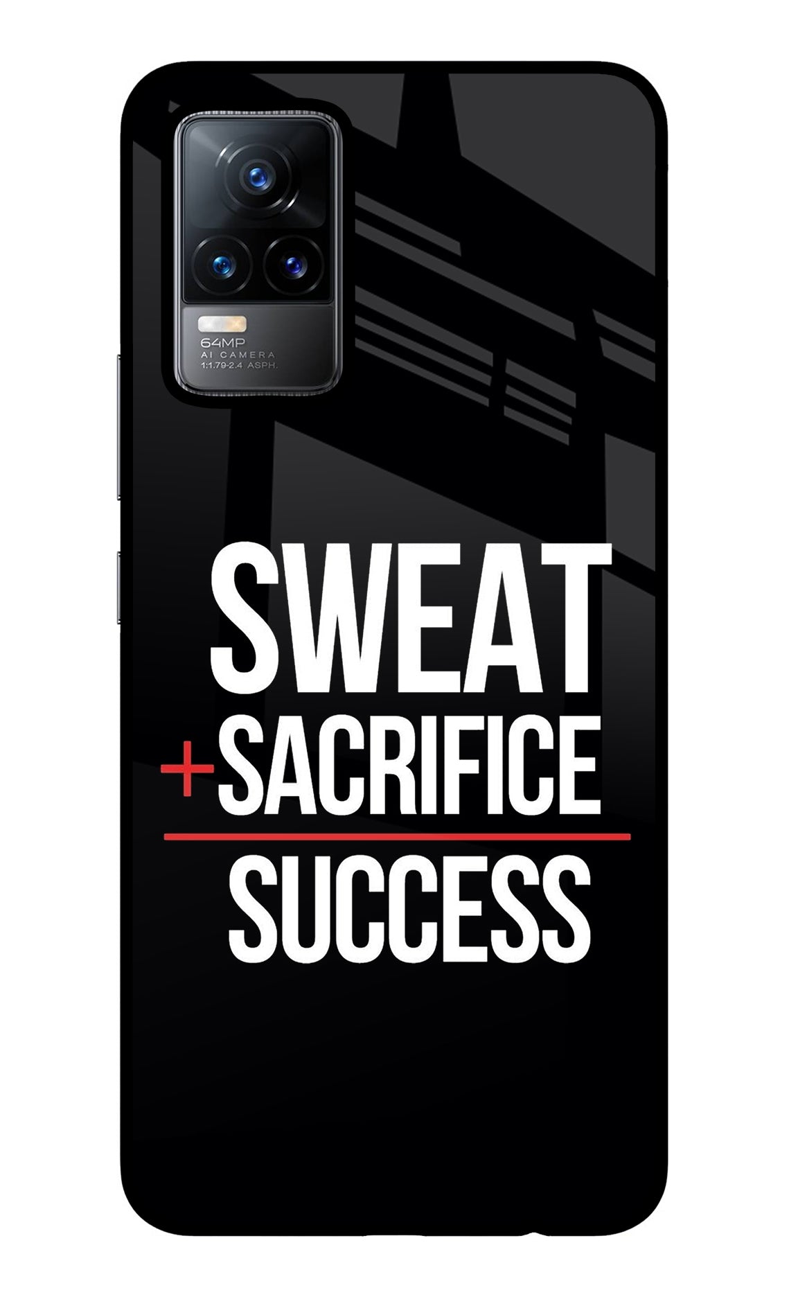 Sweat Sacrifice Success Vivo Y73/V21E 4G Glass Case