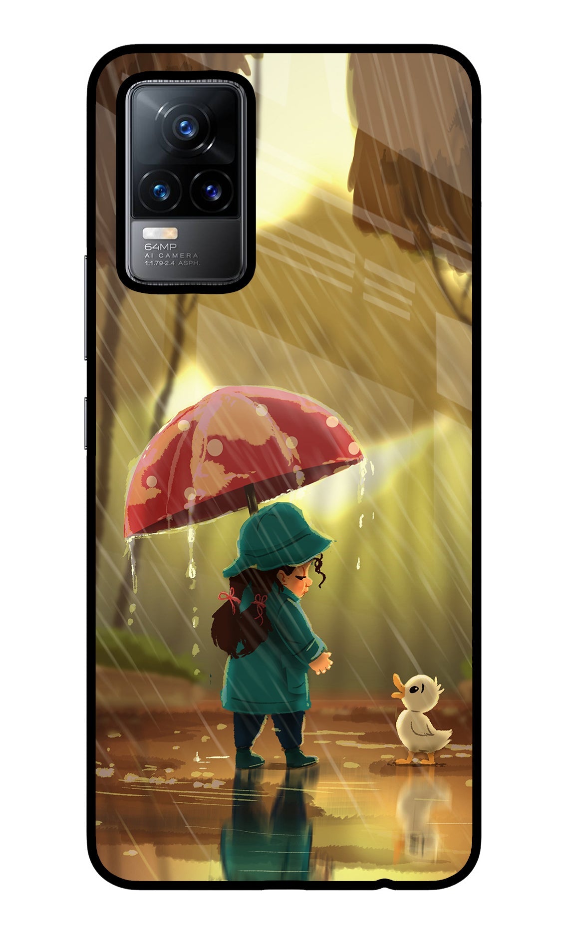 Rainy Day Vivo Y73/V21E 4G Glass Case