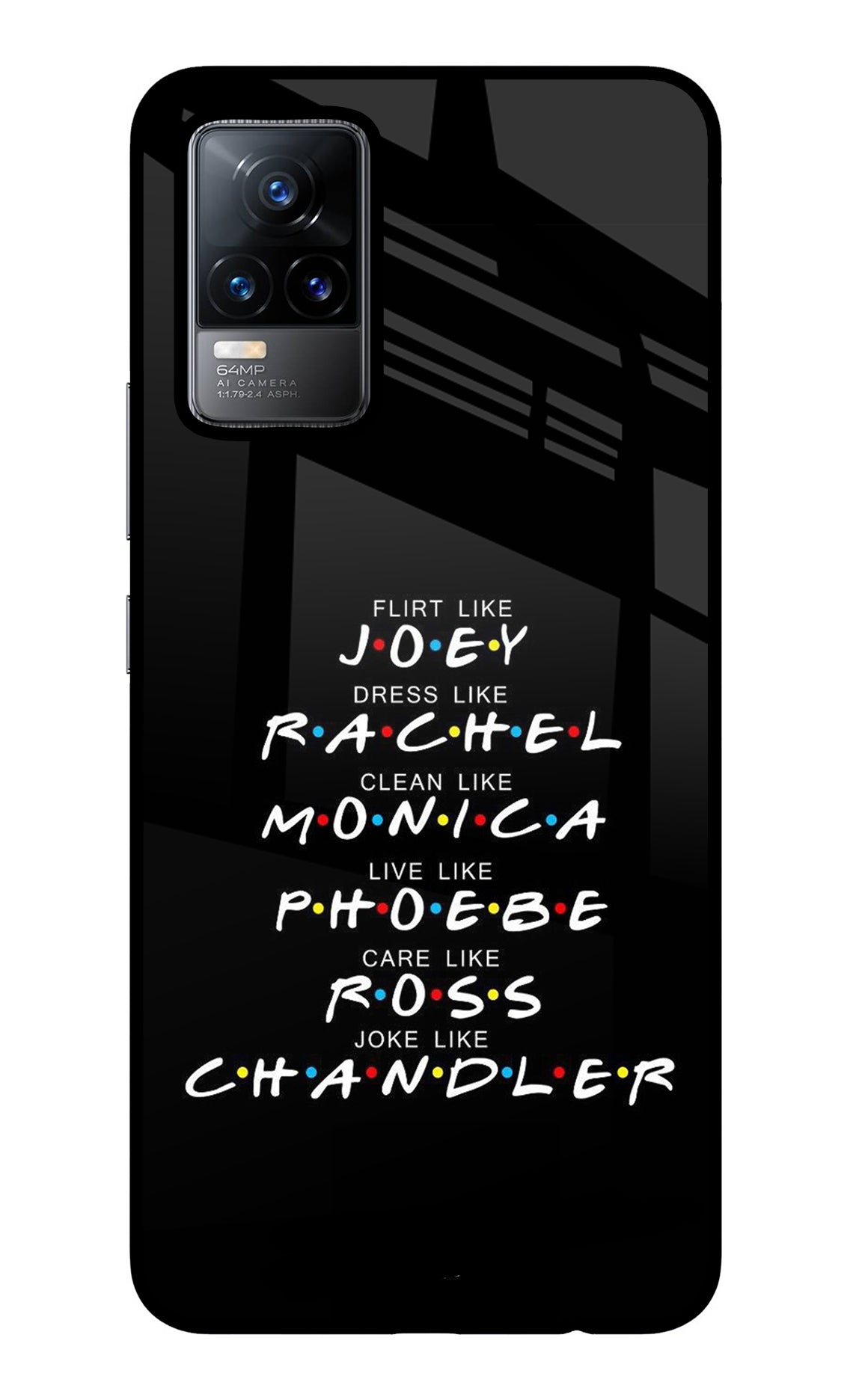 FRIENDS Character Vivo Y73/V21E 4G Back Cover