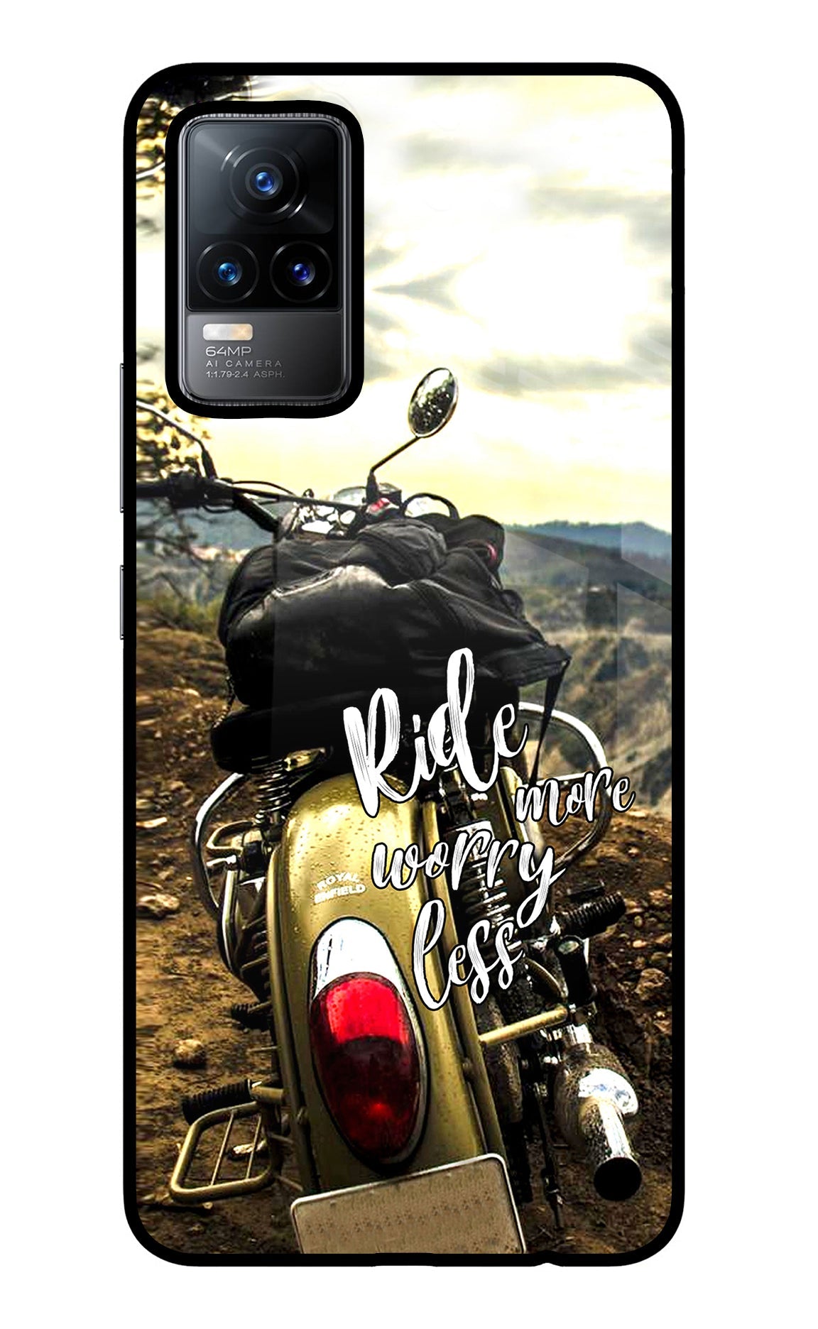 Ride More Worry Less Vivo Y73/V21E 4G Back Cover