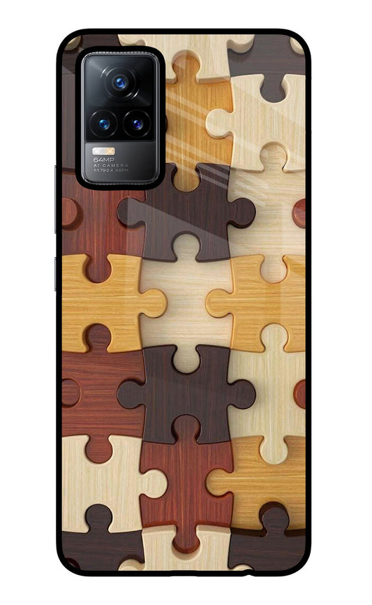 Wooden Puzzle Vivo Y73/V21E 4G Glass Case