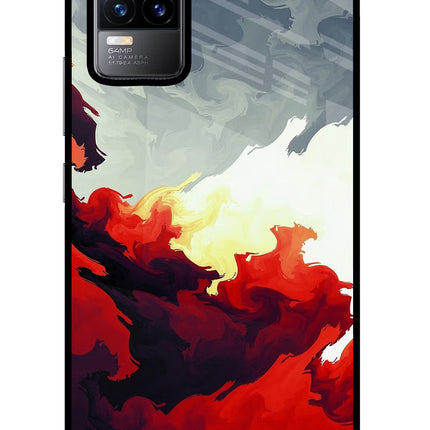 Fire Cloud Vivo Y73/V21E 4G Glass Case
