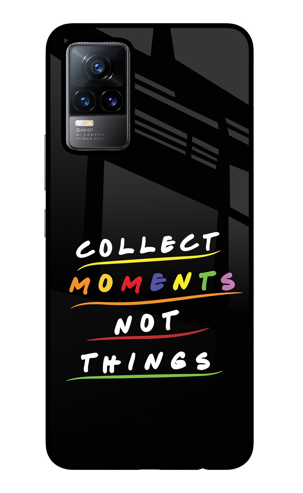 Collect Moments Not Things Vivo Y73/V21E 4G Glass Case