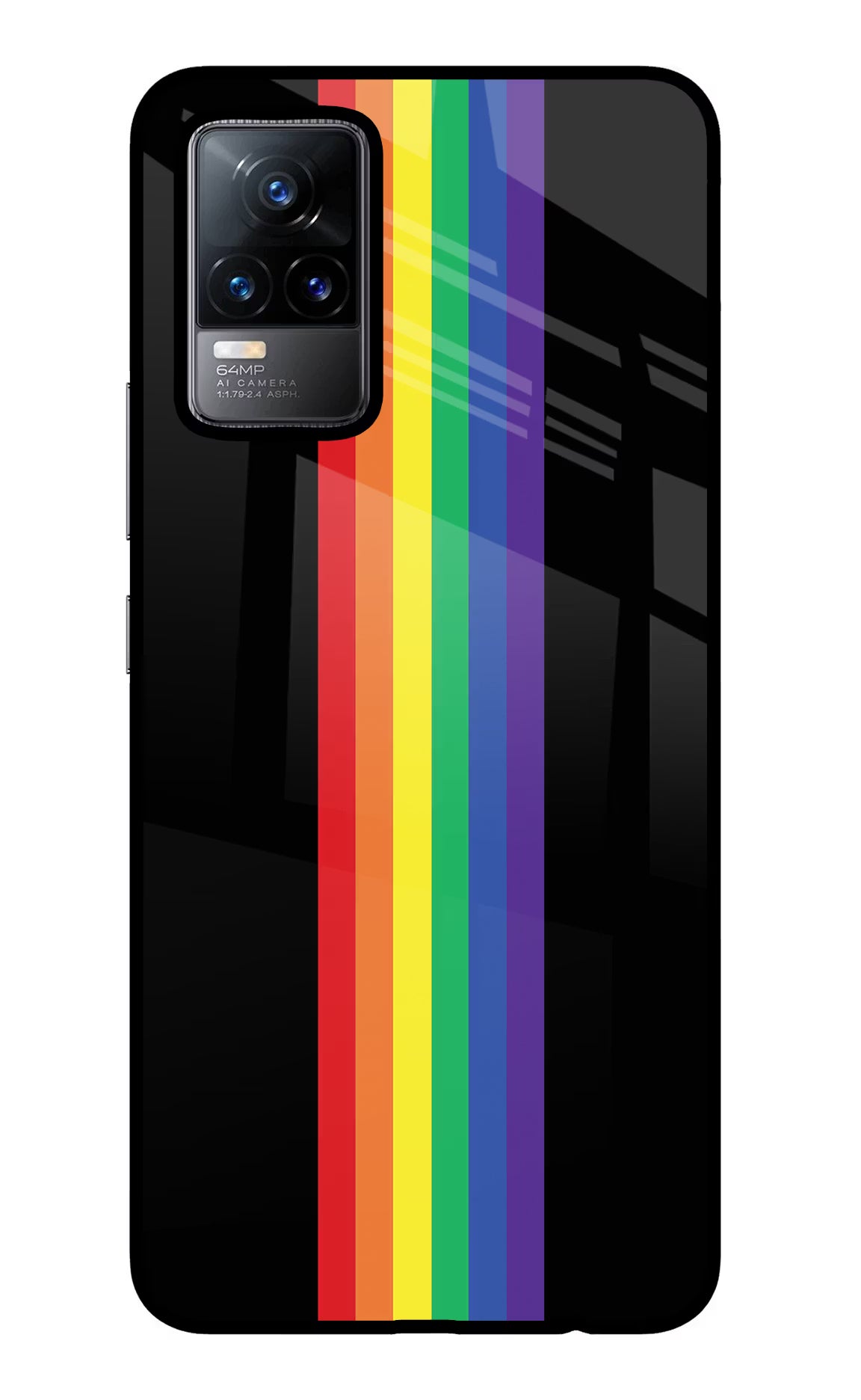 Pride Vivo Y73/V21E 4G Glass Case Back Cover by Casekaro