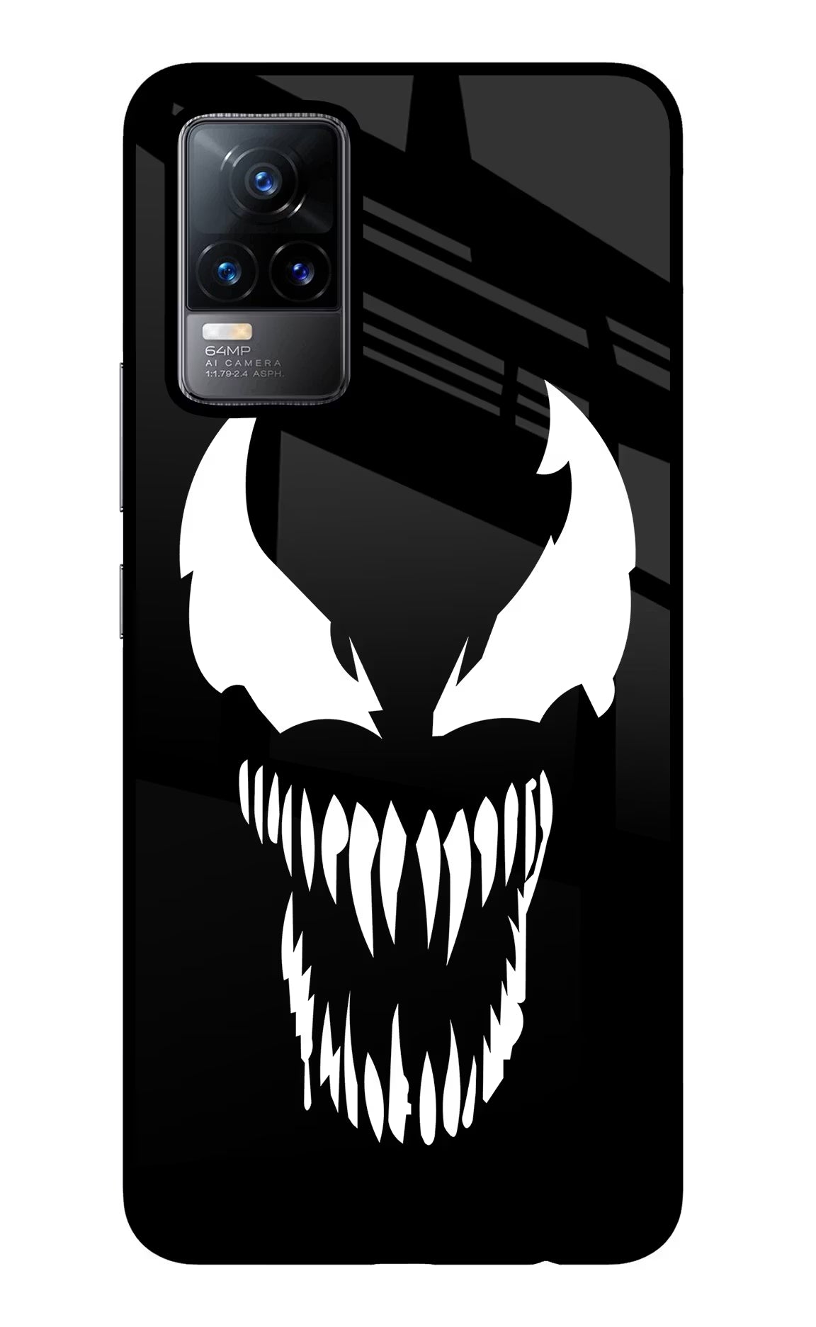 Venom Vivo Y73/V21E 4G Glass Case Back Cover by Casekaro