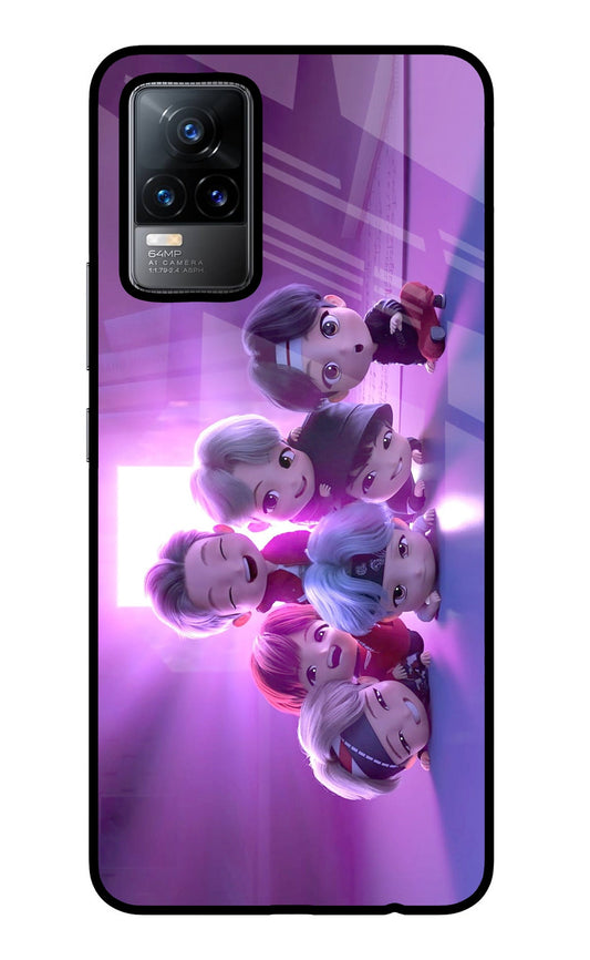 BTS Chibi Vivo Y73/V21E 4G Glass Case