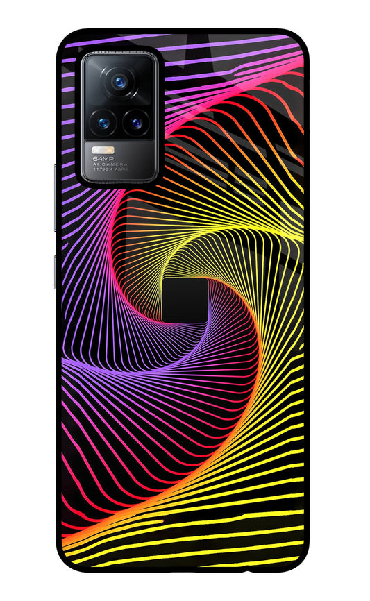 Colorful Strings Vivo Y73/V21E 4G Glass Case