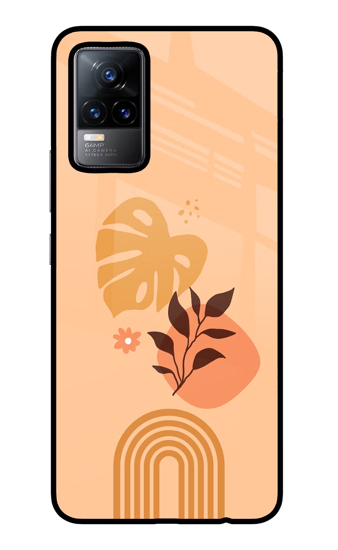 Bohemian Art Vivo Y73/V21E 4G Glass Case Back Cover by Casekaro