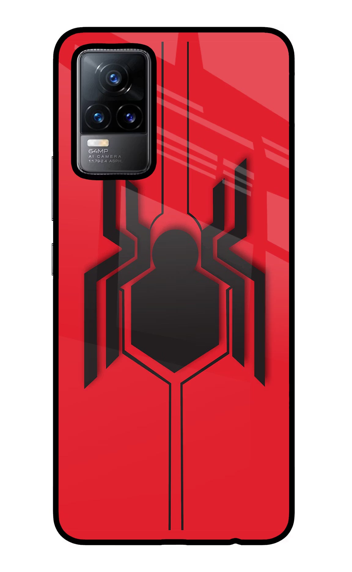 Spider Vivo Y73/V21E 4G Glass Case Back Cover by Casekaro