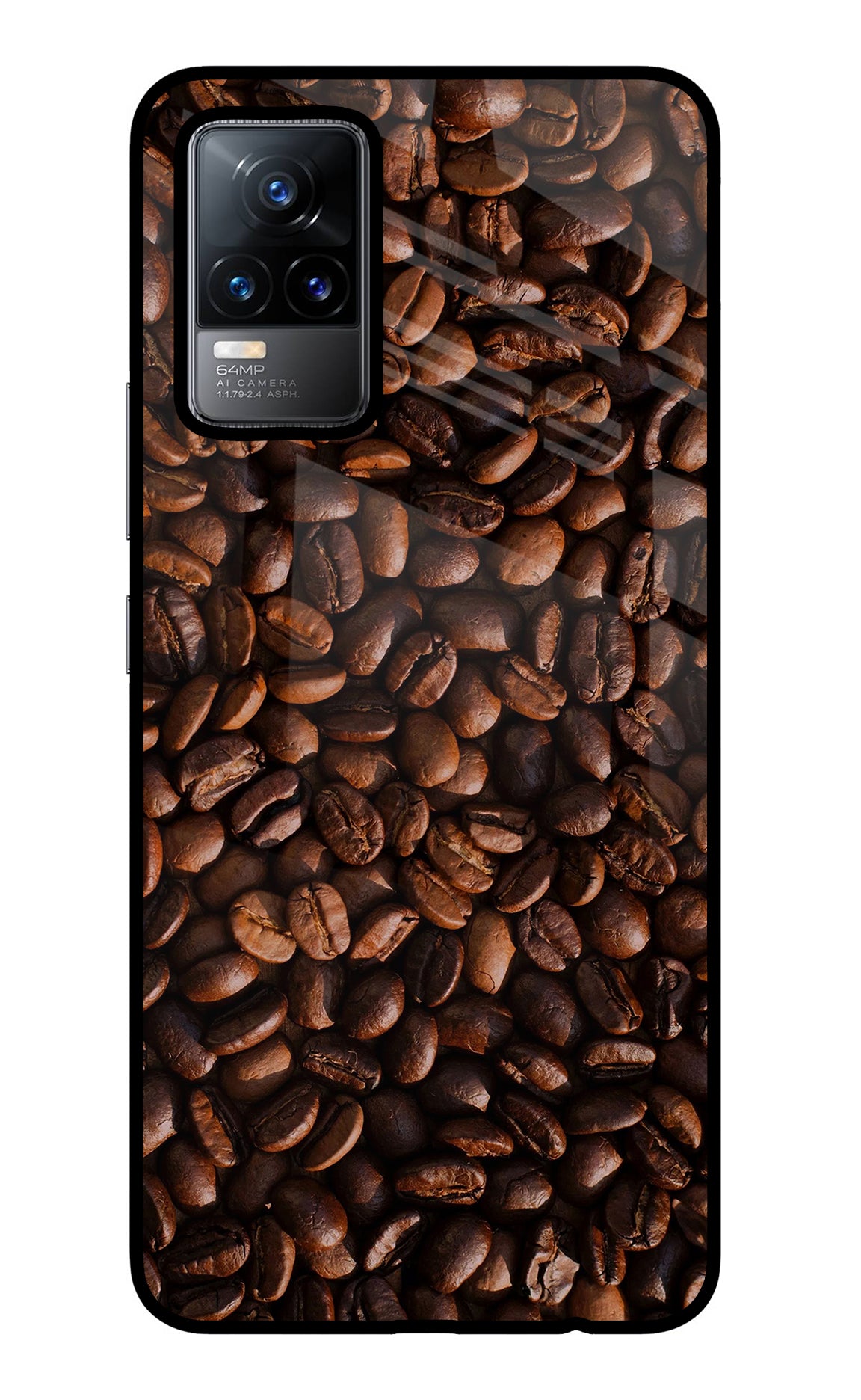 Coffee Beans Vivo Y73/V21E 4G Glass Case