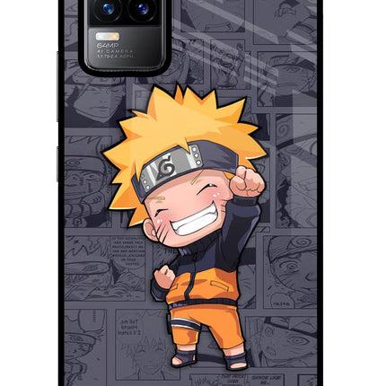 Chota Naruto Vivo Y73/V21E 4G Glass Case Back Cover by Casekaro