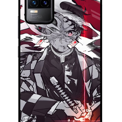 Demon Slayer Vivo Y73/V21E 4G Glass Case