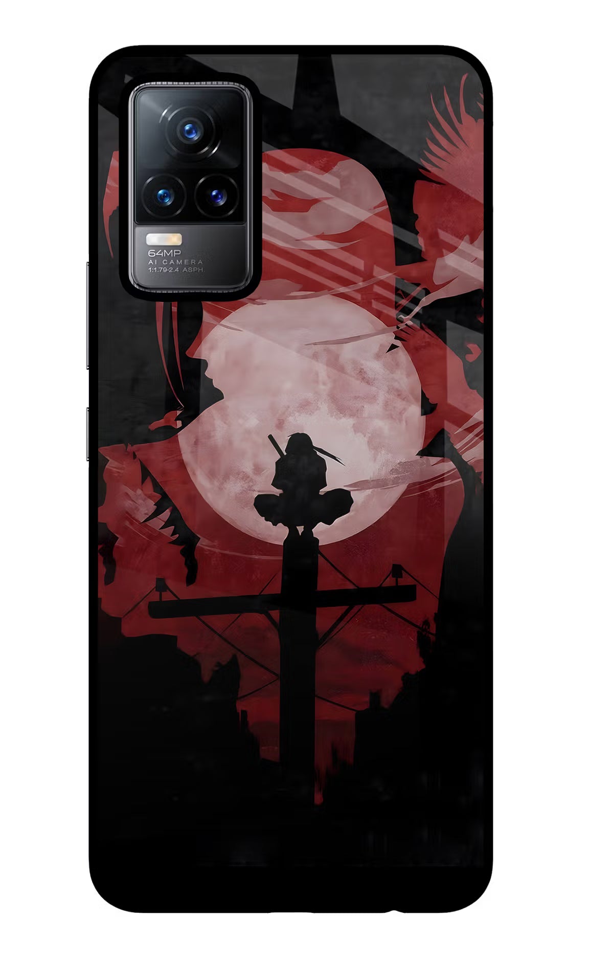 Naruto Anime Vivo Y73/V21E 4G Glass Case Back Cover by Casekaro