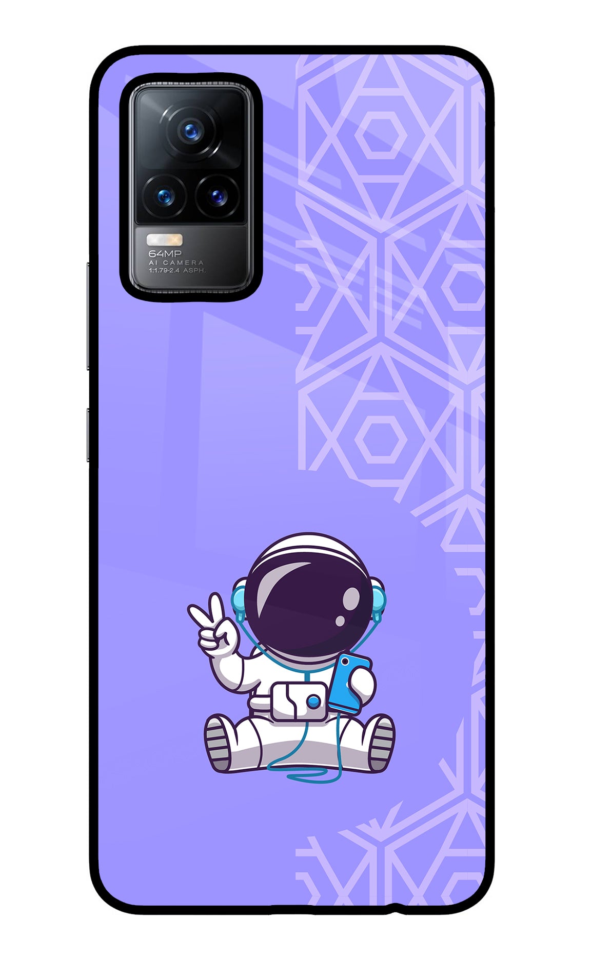 Cute Astronaut Chilling Vivo Y73/V21E 4G Back Cover