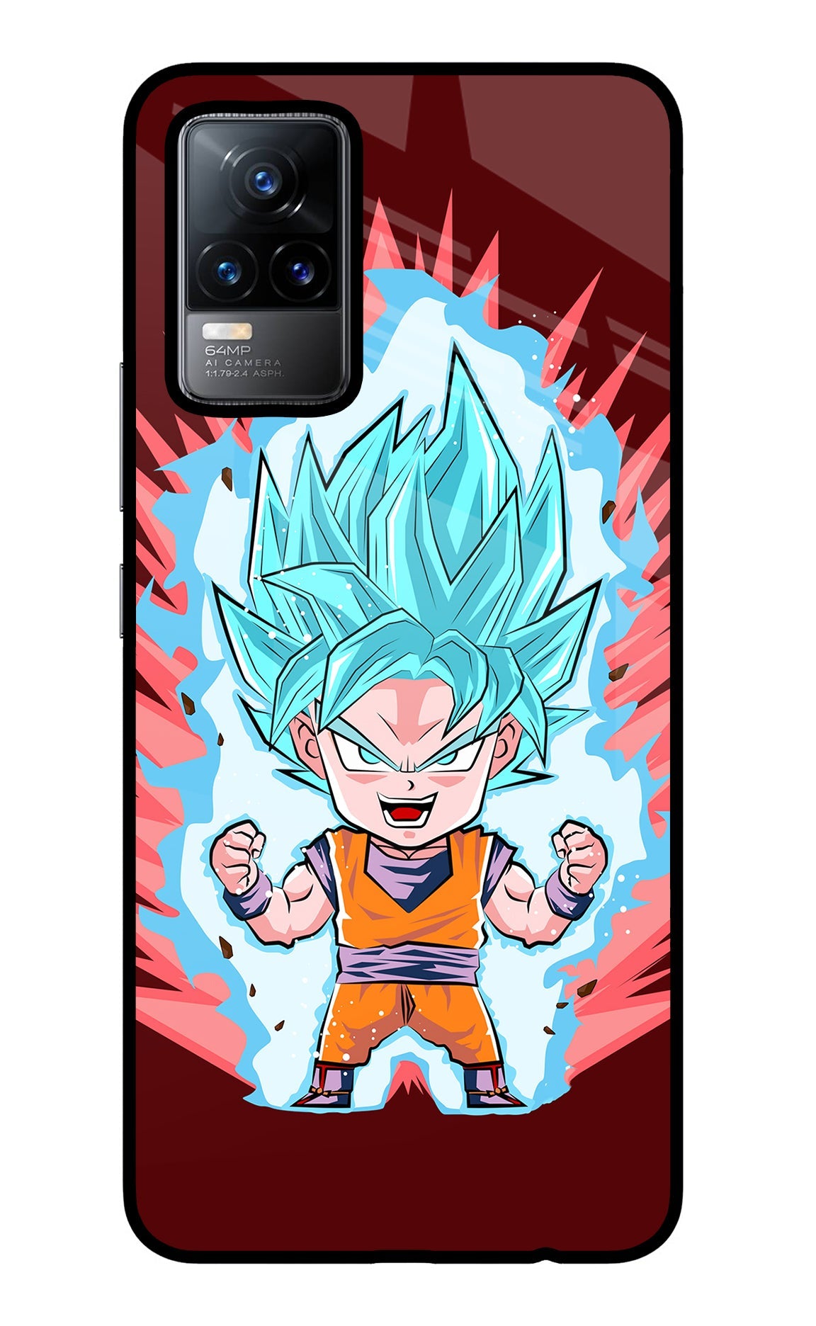 Goku Little Vivo Y73/V21E 4G Glass Case
