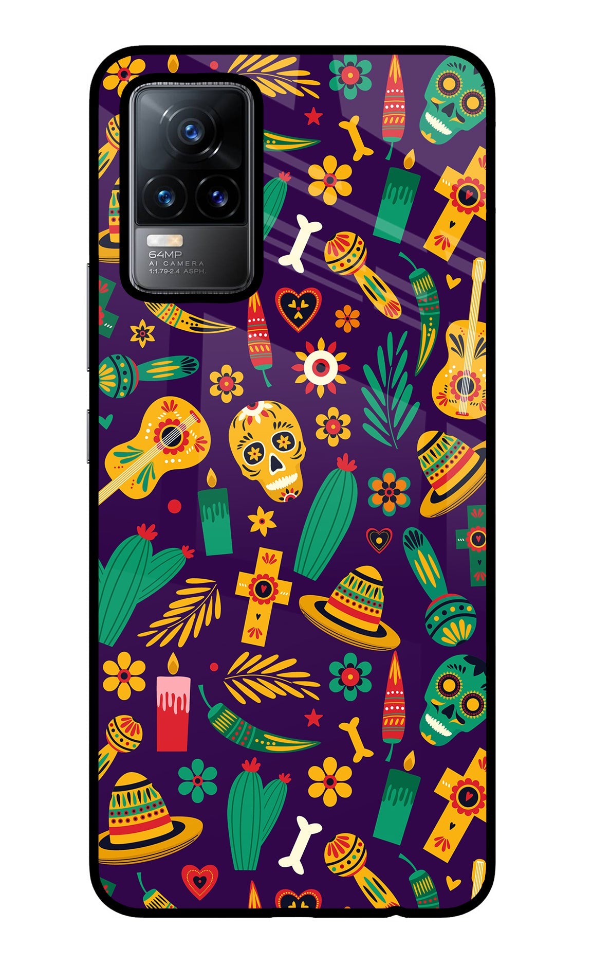 Mexican Artwork Vivo Y73/V21E 4G Back Cover