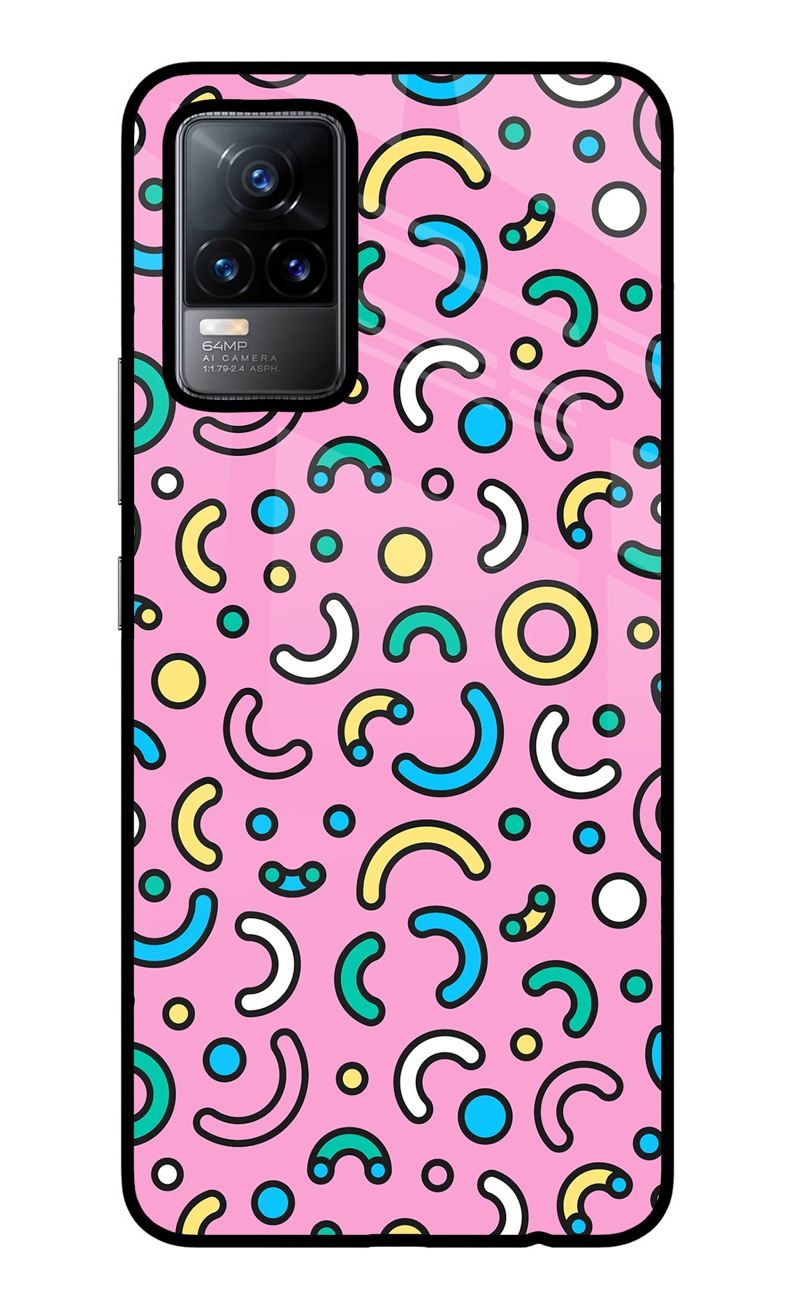 Memphis Design Vivo Y73/V21E 4G Back Cover