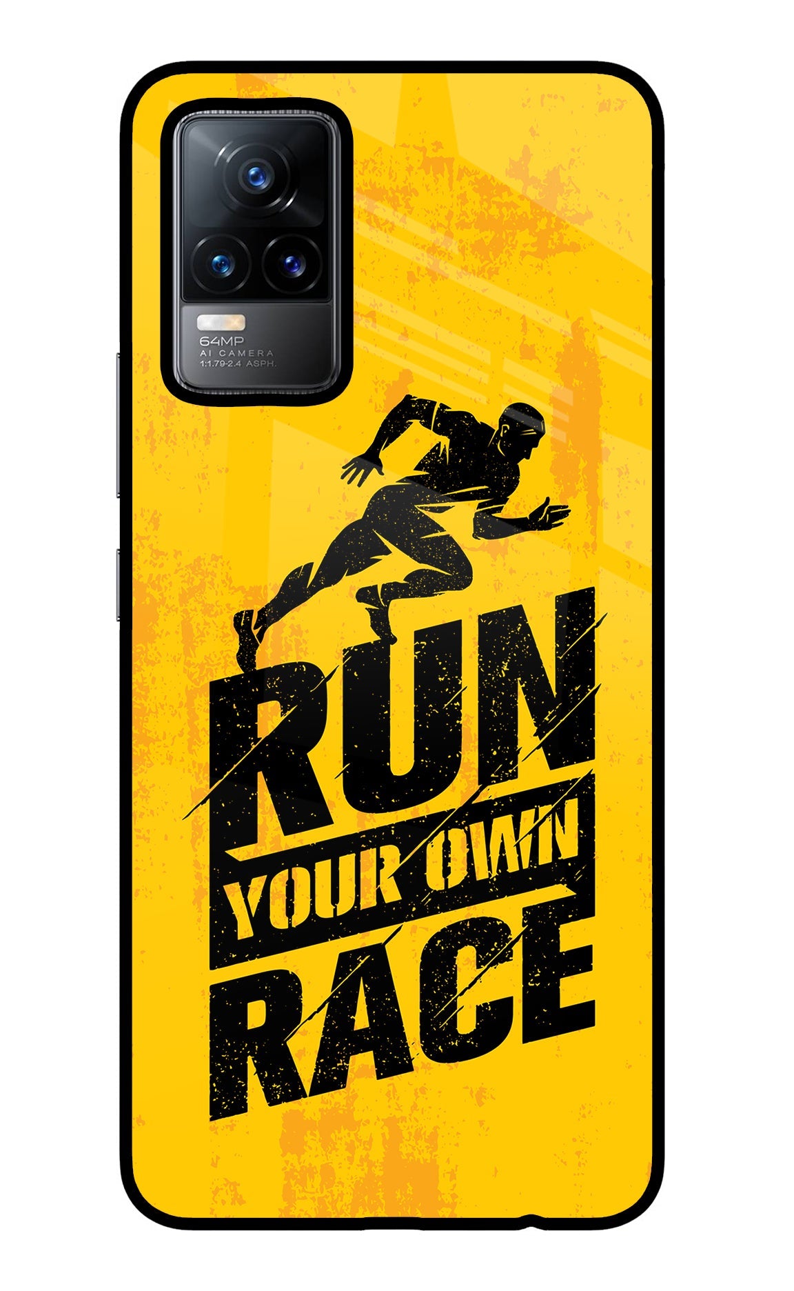 Run Your Own Race Vivo Y73/V21E 4G Glass Case