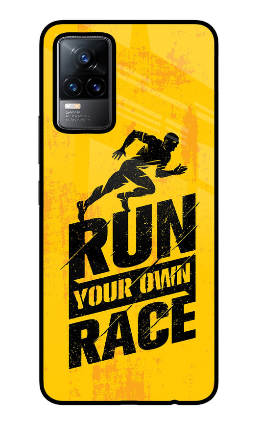 Run Your Own Race Vivo Y73/V21E 4G Glass Case