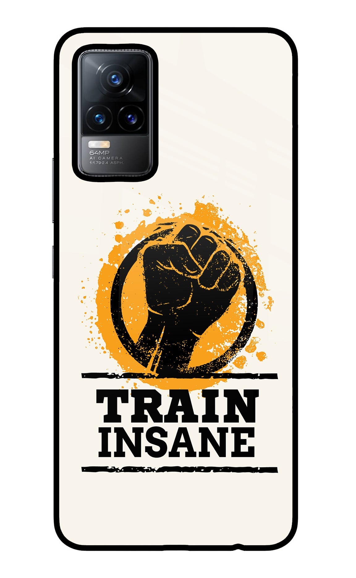 Train Insane Vivo Y73/V21E 4G Glass Case