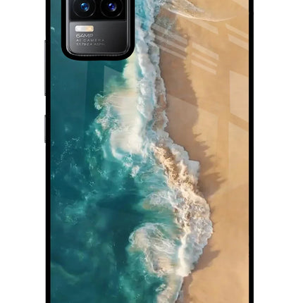 Ocean Beach Vivo Y73/V21E 4G Glass Case