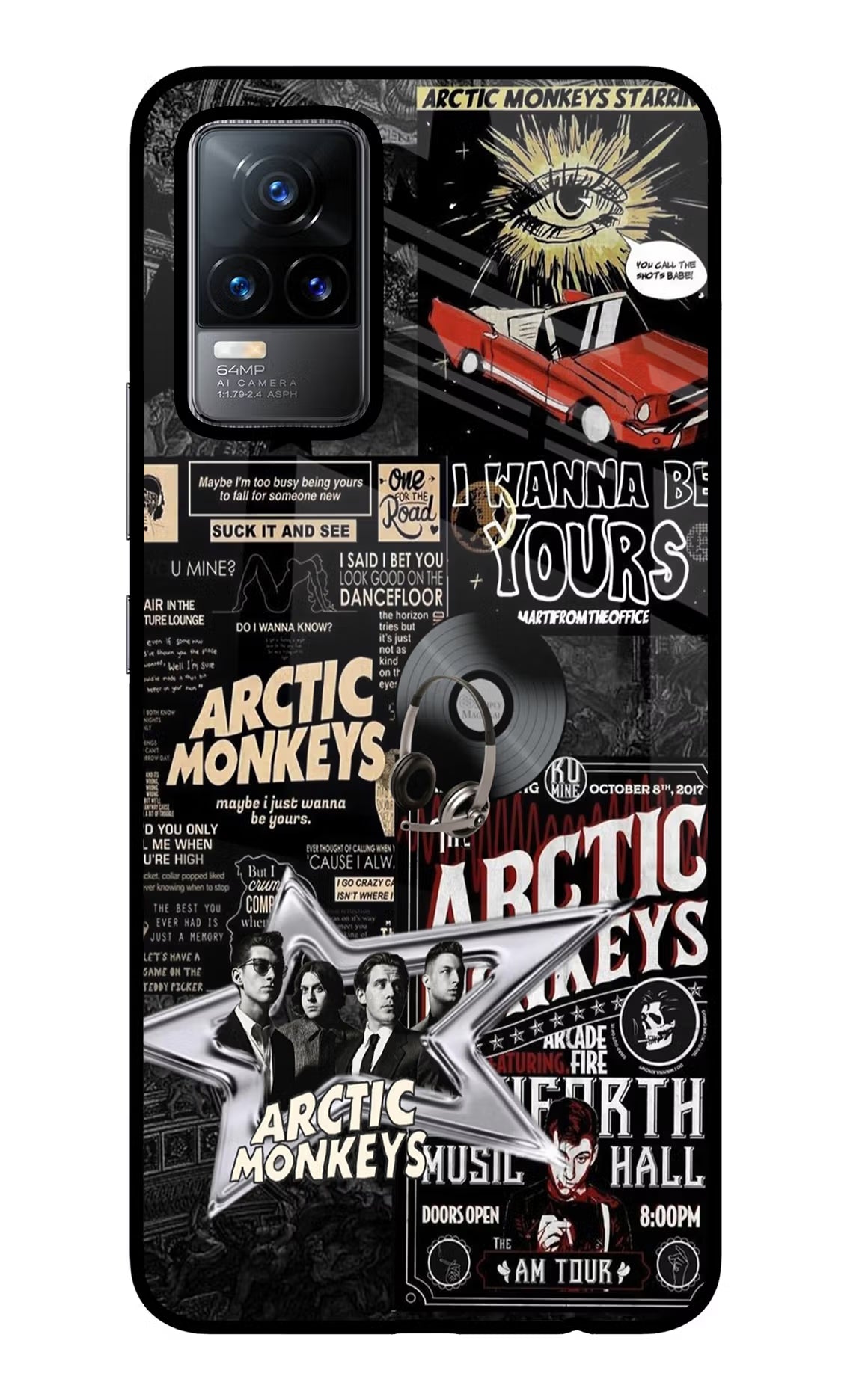Arctic Monkeys Vivo Y73/V21E 4G Glass Case Back Cover by Casekaro