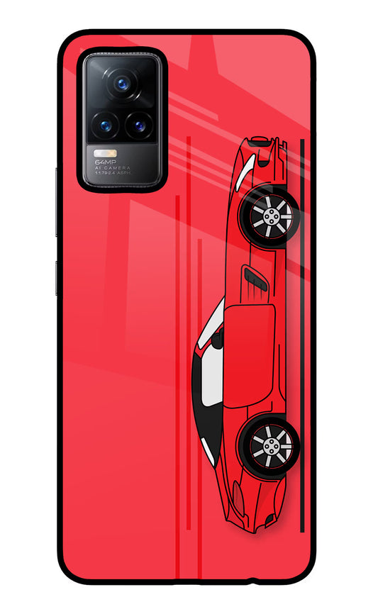 Red Velocity Vivo Y73/V21E 4G Glass Case
