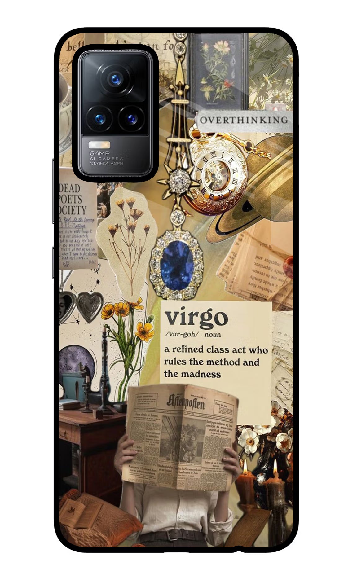 Virgo Zodiac Vivo Y73/V21E 4G Glass Case
