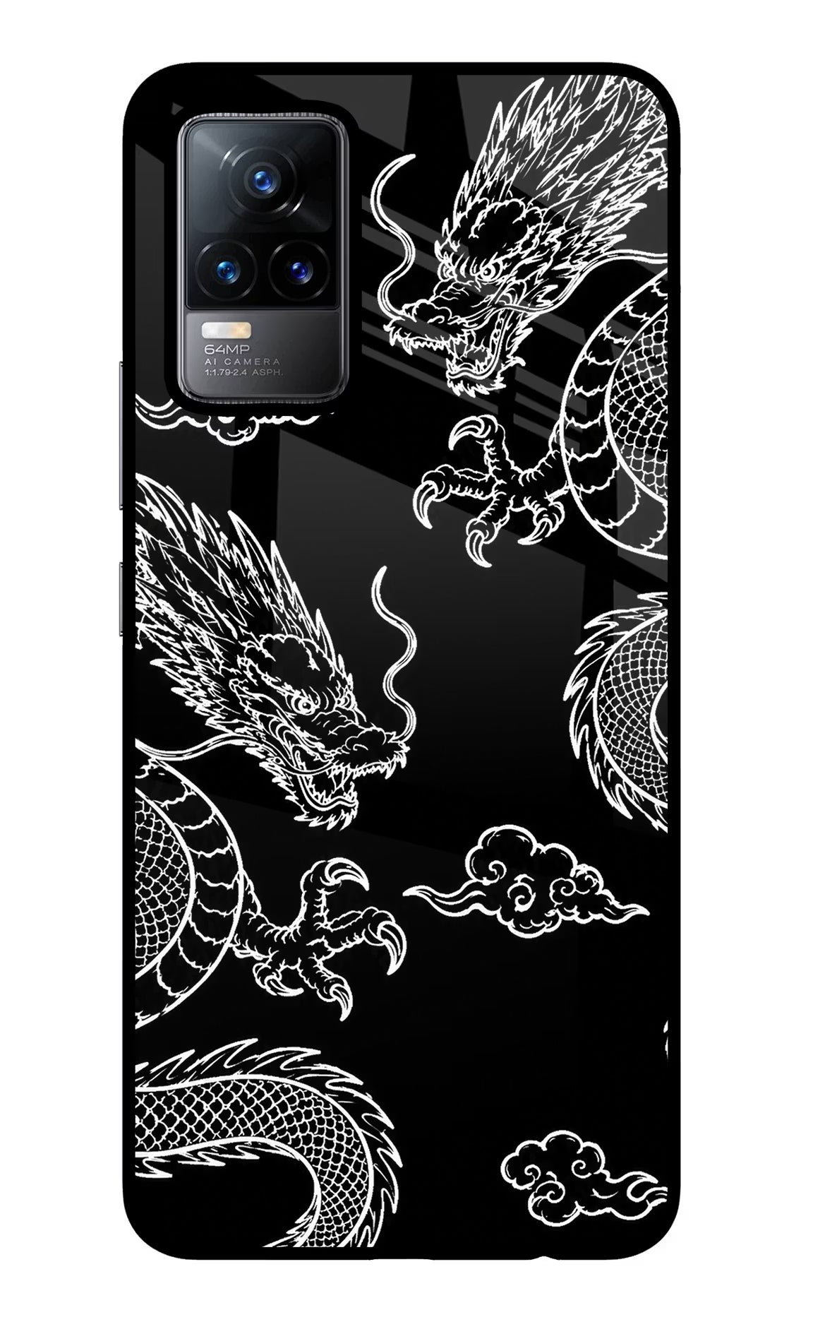 Twin Dragons Vivo Y73/V21E 4G Glass Case
