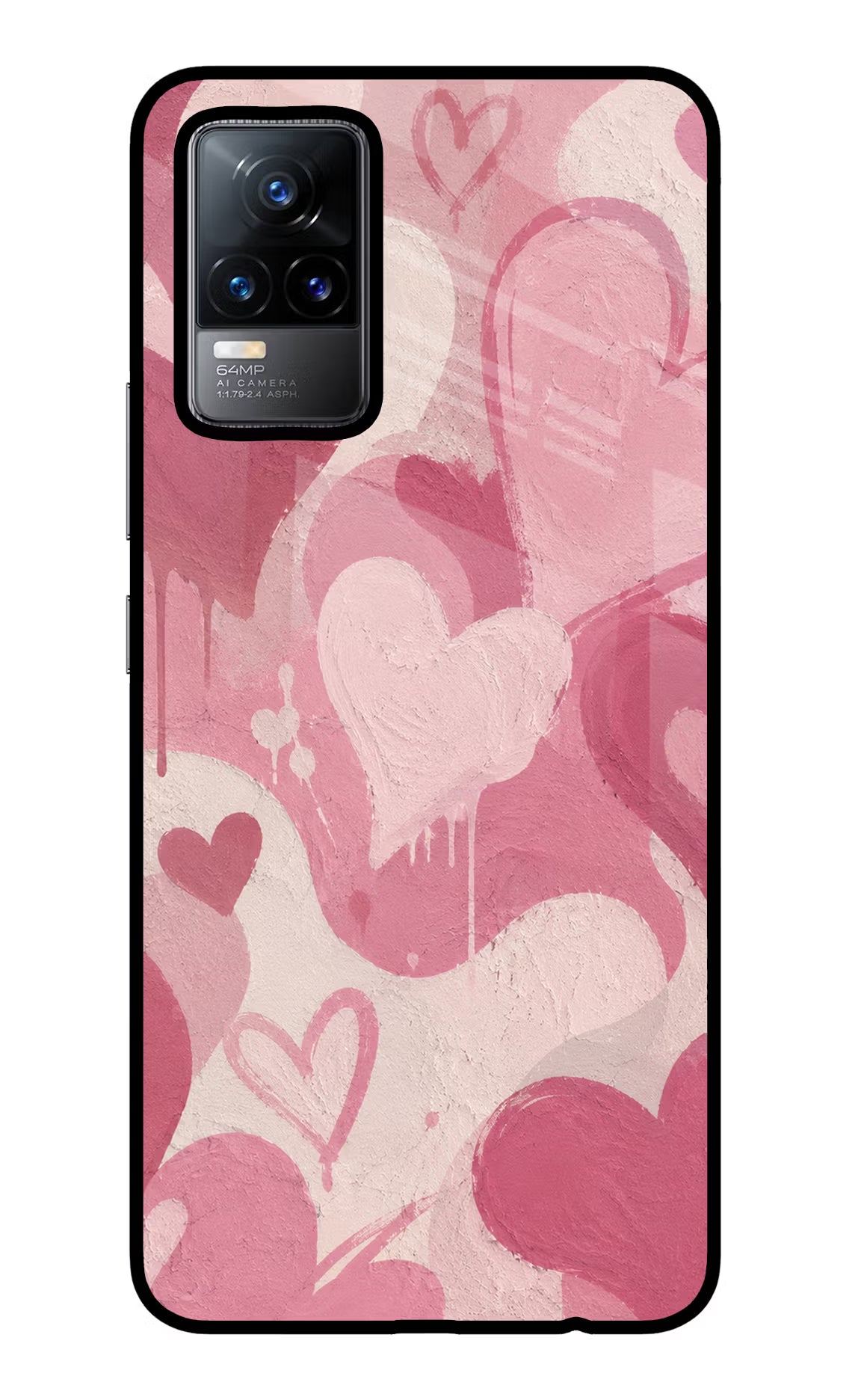 Hearty case Vivo Y73/V21E 4G Glass Case
