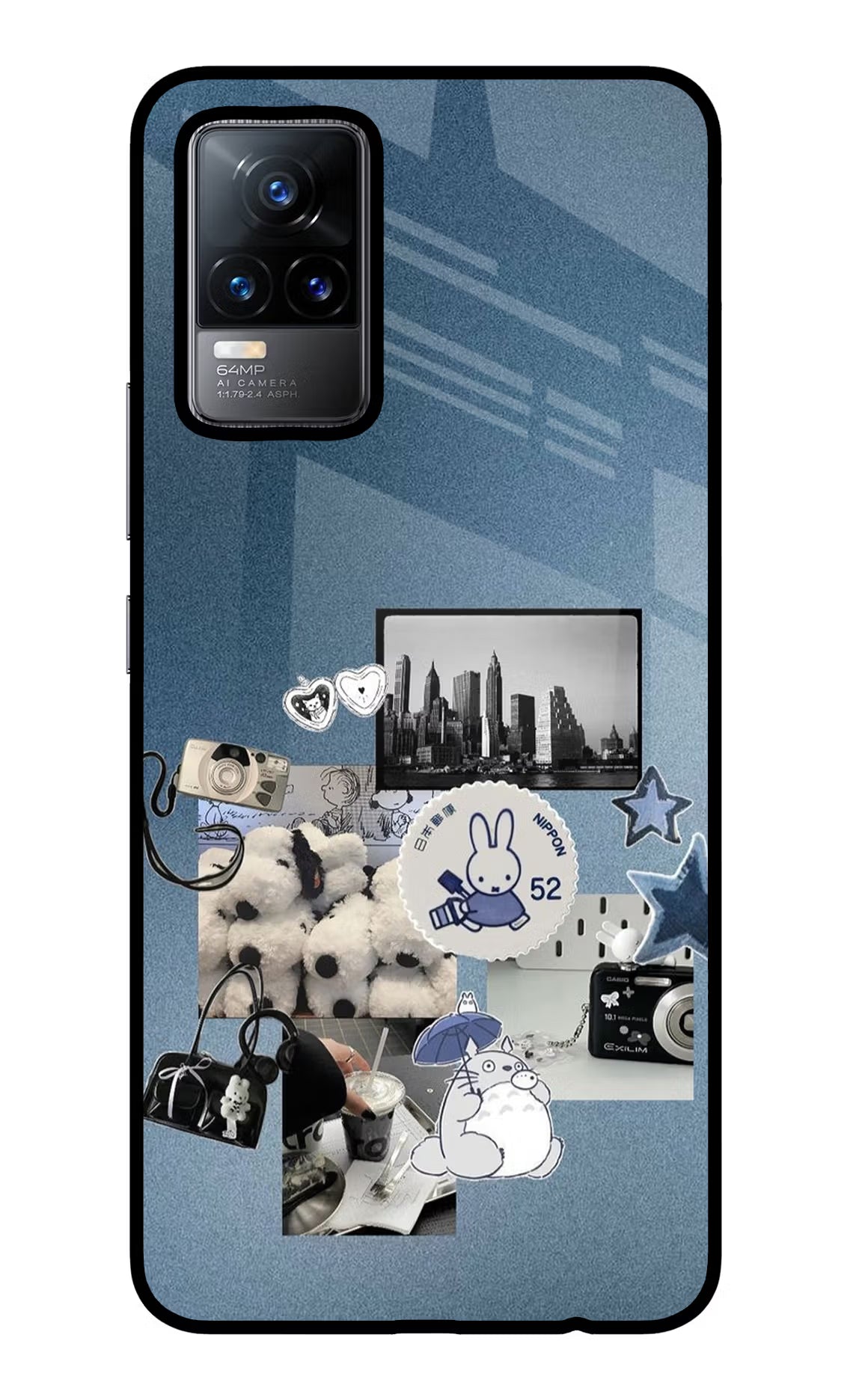 Miffy Vivo Y73/V21E 4G Glass Case Back Cover by Casekaro