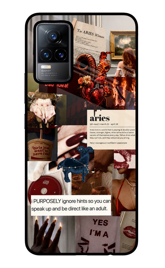 Zodiac Aries Vivo Y73/V21E 4G Glass Case
