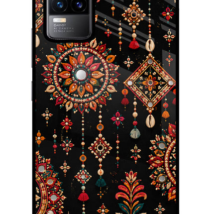 Boho Noir Vivo Y73/V21E 4G Glass Case