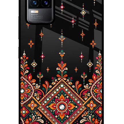Noir Mehfil Vivo Y73/V21E 4G Glass Case