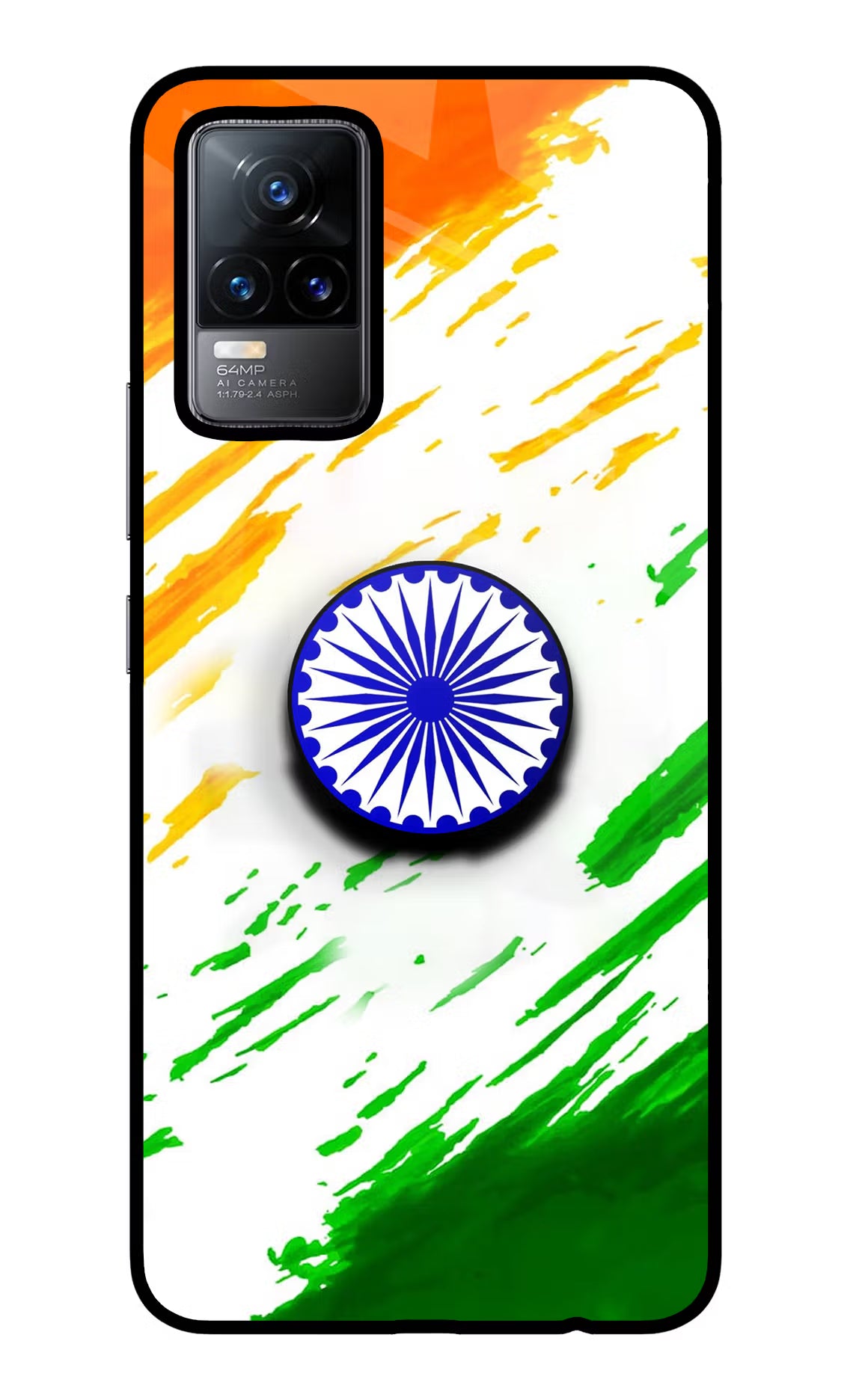 Indian Flag Ashoka Chakra Vivo Y73/V21E 4G Pop Case by Casekaro