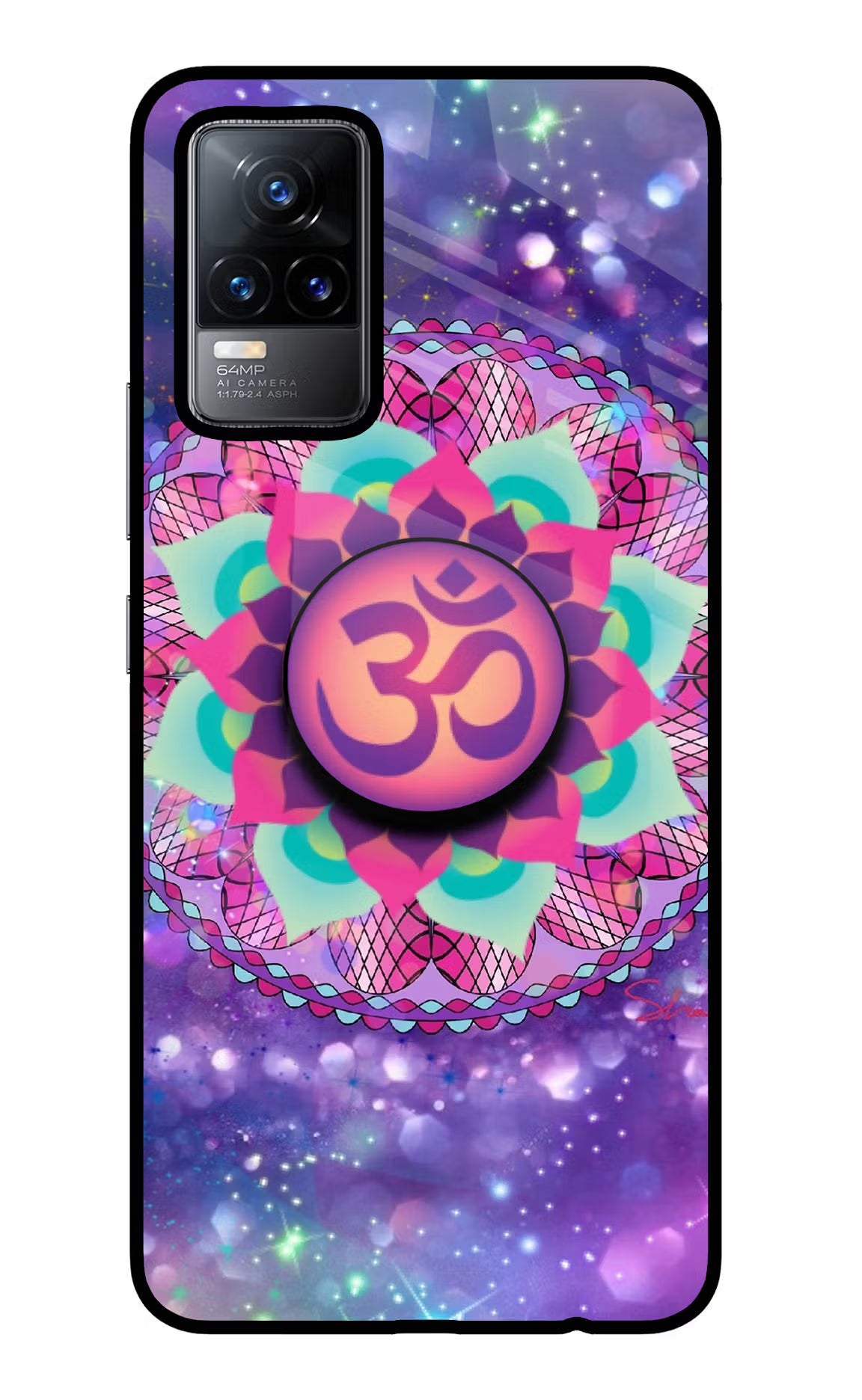 Om Purple Vivo Y73/V21E 4G Pop Case by Casekaro