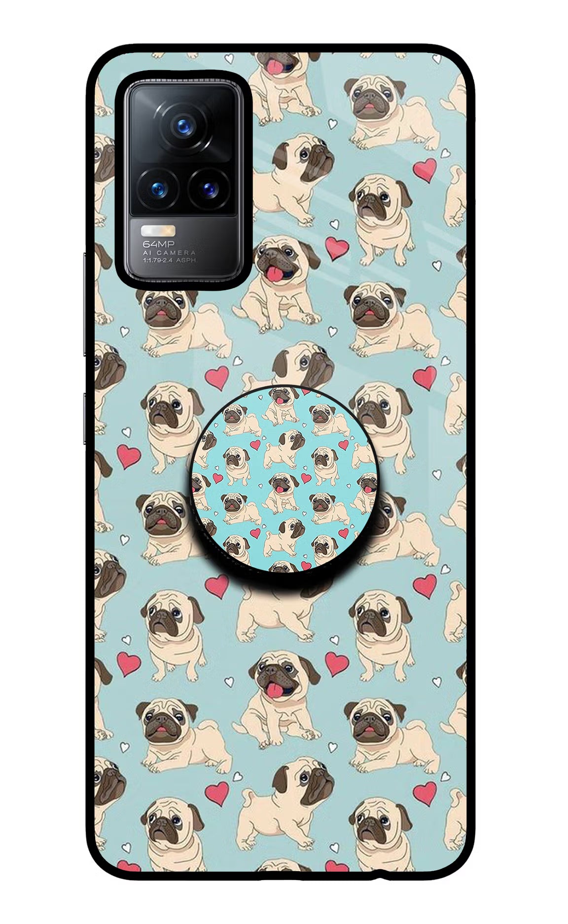 Pug Dog Vivo Y73/V21E 4G Pop Case by Casekaro