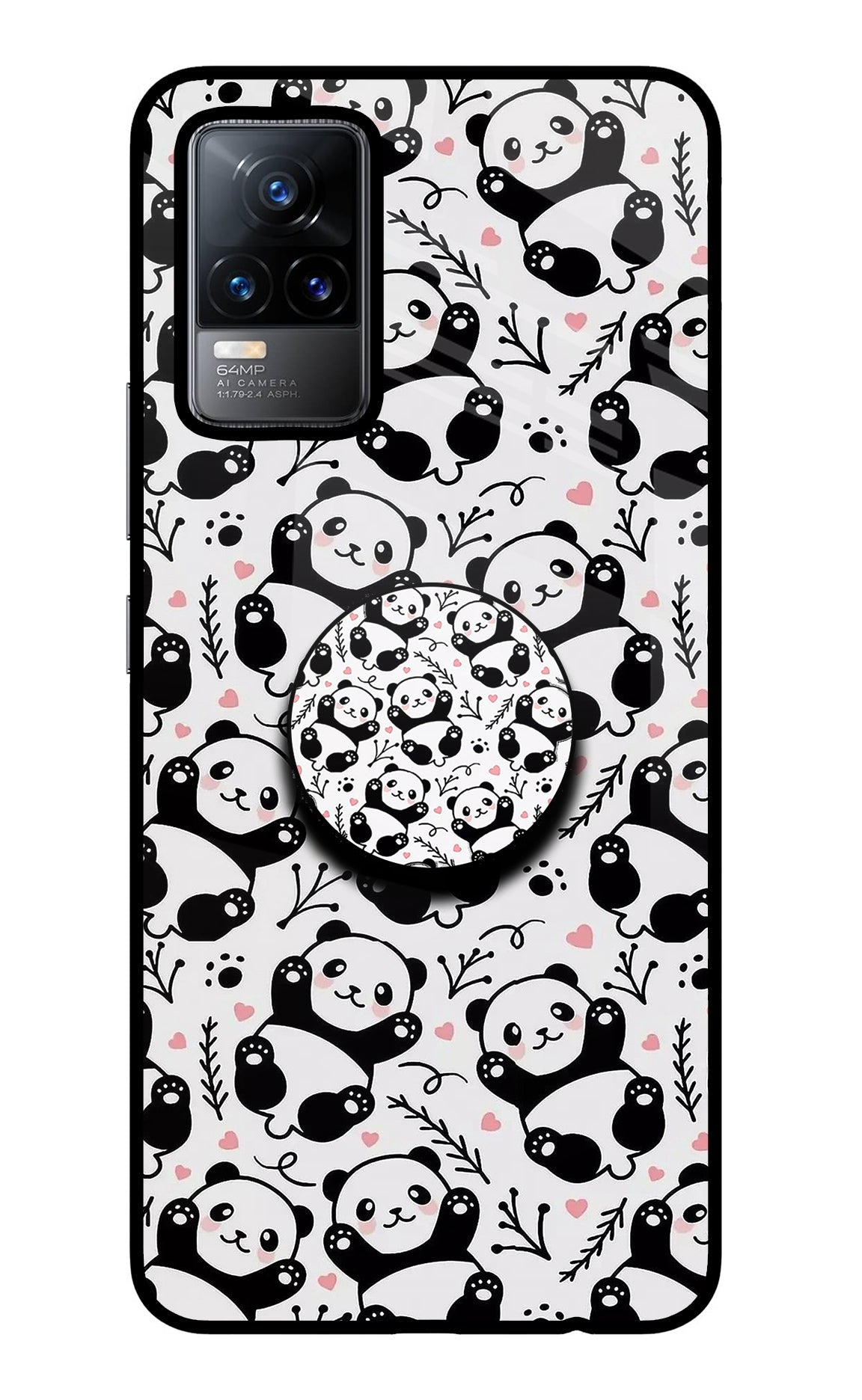 Cute Panda Vivo Y73/V21E 4G Pop Case