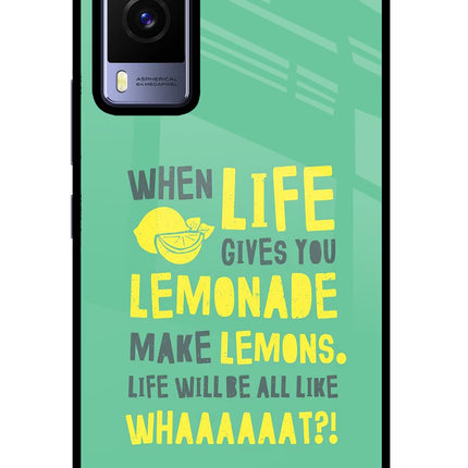 Quote Vivo V21E 5G Glass Case Back Cover by Casekaro