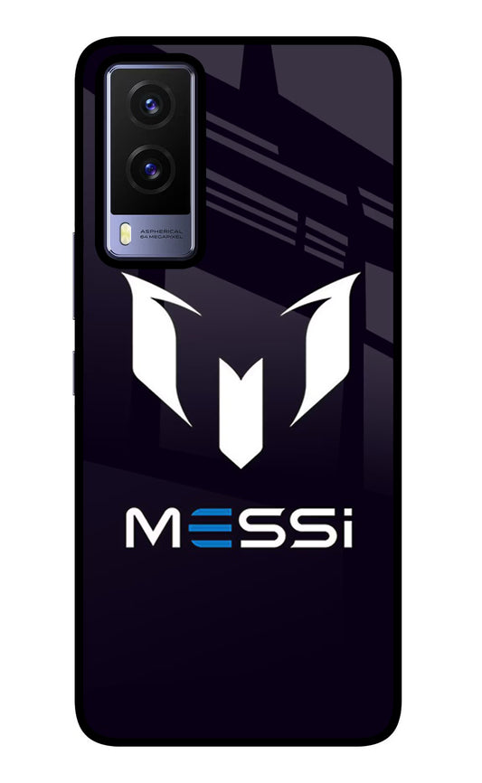 Messi Logo Vivo V21E 5G Glass Case