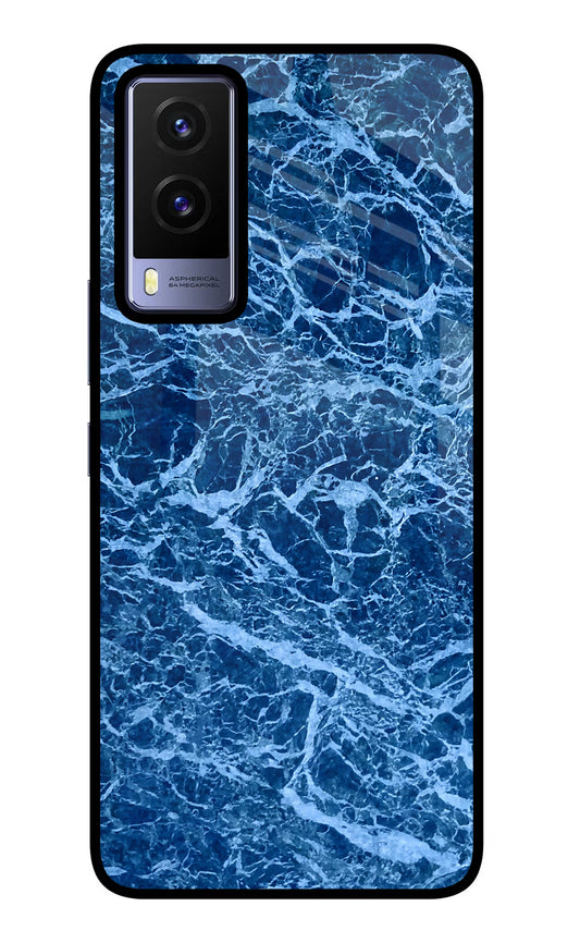 Blue Marble Vivo V21E 5G Glass Case