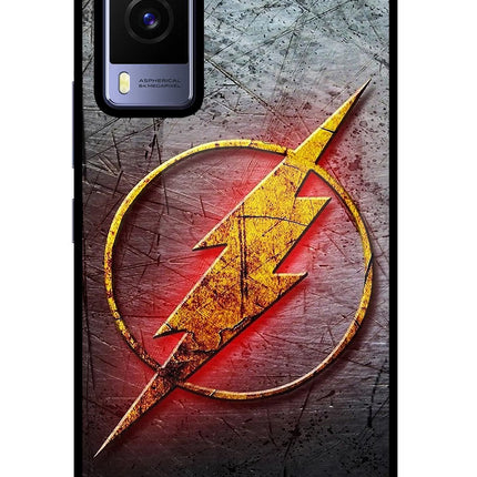 Flash Vivo V21E 5G Glass Case Back Cover by Casekaro