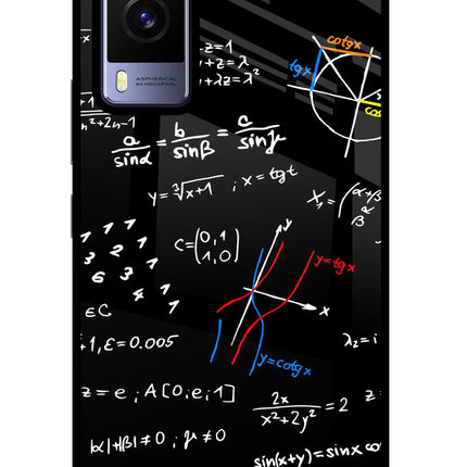 Mathematics Formula Vivo V21E 5G Glass Case Back Cover by Casekaro