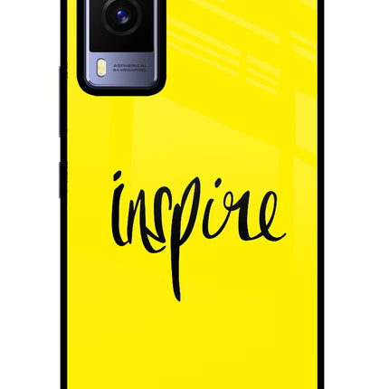 Inspire Vivo V21E 5G Glass Case Back Cover by Casekaro