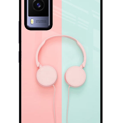 Music Lover Vivo V21E 5G Glass Case Back Cover by Casekaro