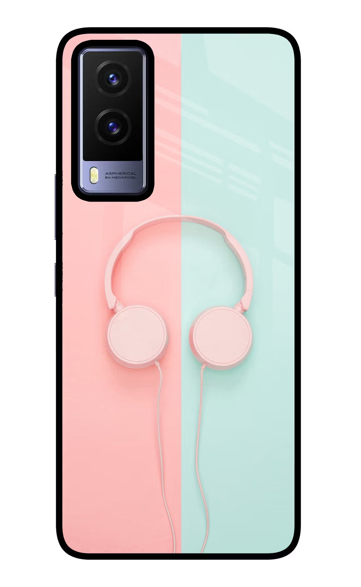 Music Lover Vivo V21E 5G Glass Case Back Cover by Casekaro