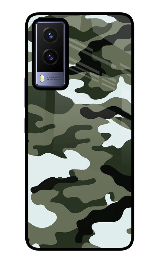 Camouflage Vivo V21E 5G Glass Case